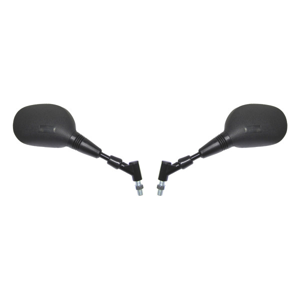 Hi Level Mirrors 10mm black rectangle l & r